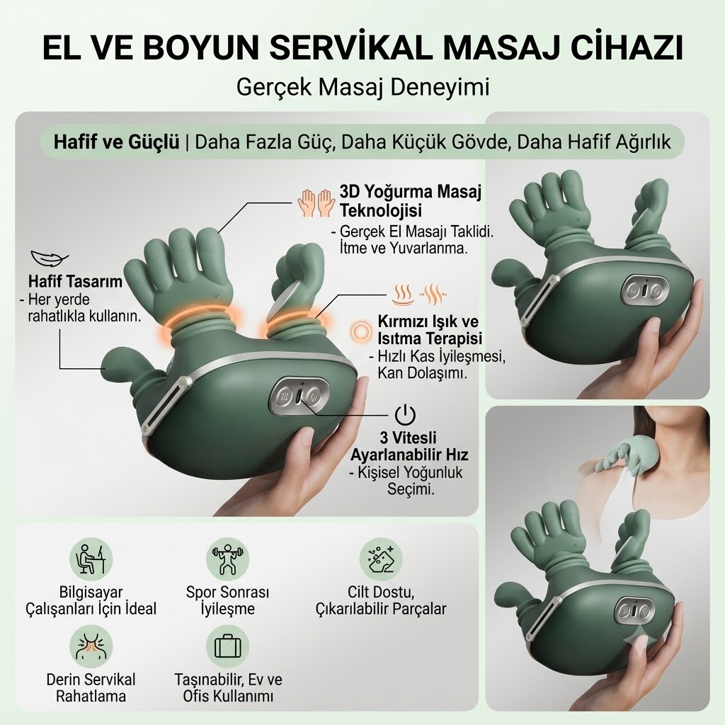EL TİPİ MASAJ ALETİ